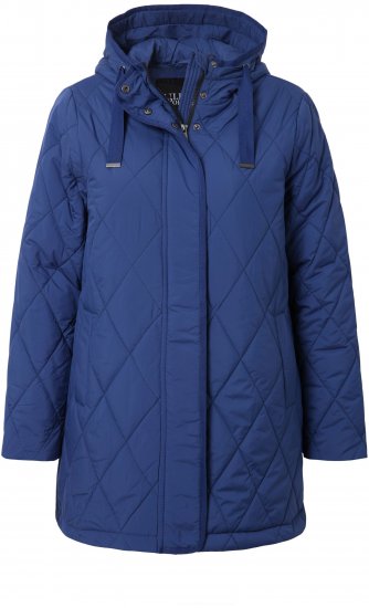 Ulla Popken HYPRAR Quilted Water-Repellent Jacket Medium Blue - Bundy - 