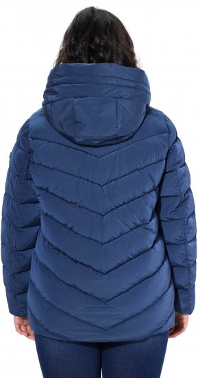 Ulla Popken HYPRAR Quilted Puffer Jacket Navy - Bundy - 