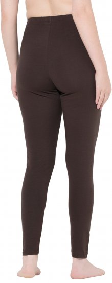 Ulla Popken Basic Stretch Knit Ankle Length Leggings Pine Brown - Džíny & Kalhoty ve Velkých Velikostech – Plus Size - 