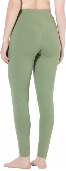 Ulla Popken Basic Stretch Knit Ankle Length Leggings Olive - Džíny & Kalhoty ve Velkých Velikostech – Plus Size - 
