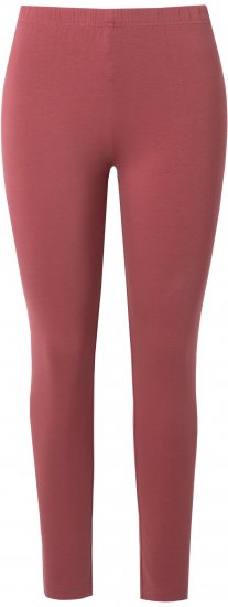 Ulla Popken Basic Stretch Knit Ankle Length Leggings Brick Red - Džíny & Kalhoty ve Velkých Velikostech – Plus Size - 
