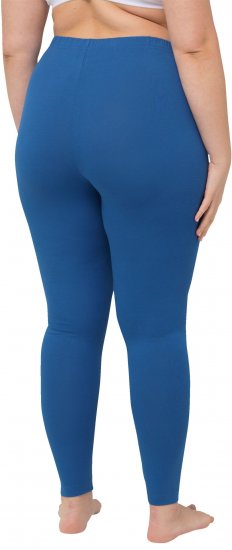 Ulla Popken Basic Stretch Knit Ankle Length Leggings Grey Blue - Džíny & Kalhoty ve Velkých Velikostech – Plus Size - 