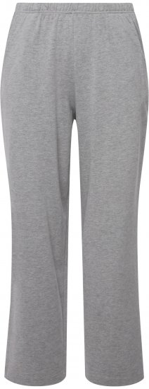 Ulla Popken Pull On Knit Straight Leg Pocket Pants Light Grey Melange - Džíny & Kalhoty ve Velkých Velikostech – Plus Size - 