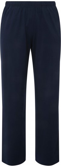 Ulla Popken Bootcut Elastic Waist Cotton French Terry Sport Pants Night Blue - Džíny & Kalhoty ve Velkých Velikostech – Plus Size - 
