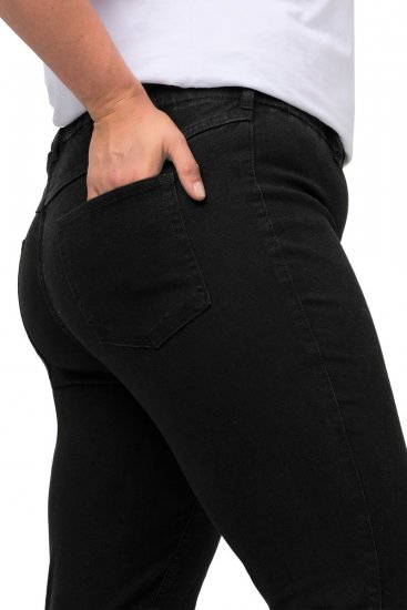 Ulla Popken Denim Look All Elastic Pocket Sienna Jeggings Black - Ulla Popken - Ulla Popken plus size oblečení
