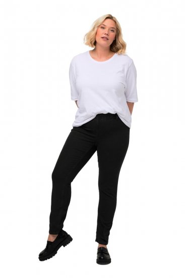 Ulla Popken Denim Look All Elastic Pocket Sienna Jeggings Black - Ulla Popken - Ulla Popken plus size oblečení