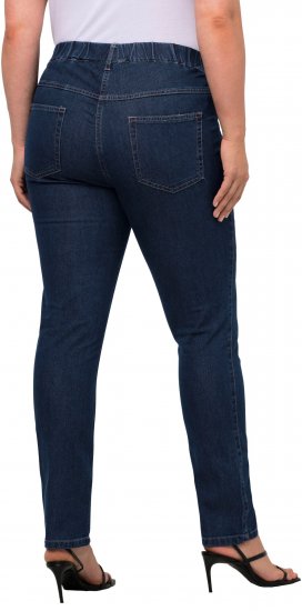 Ulla Popken Denim Look All Elastic Pocket Sienna Jeggings Blue Denim - Džíny & Kalhoty ve Velkých Velikostech – Plus Size - 