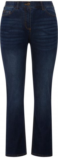 Ulla Popken Sammy Fit Slim Leg Stretch Jeans Blue Denim - Džíny & Kalhoty ve Velkých Velikostech – Plus Size - 