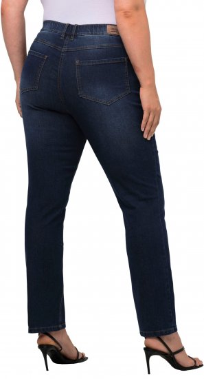 Ulla Popken Sammy Fit Slim Leg Stretch Jeans Blue Denim - Džíny & Kalhoty ve Velkých Velikostech – Plus Size - 