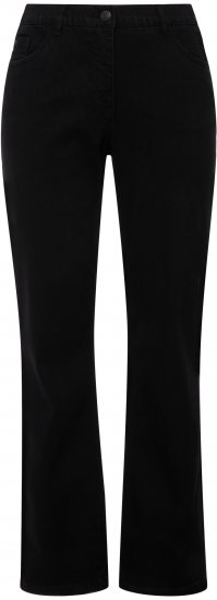 Ulla Popken Straight Leg Mandy Fit Stretch Jeans Black - Džíny & Kalhoty ve Velkých Velikostech – Plus Size - 