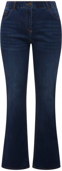 Ulla Popken Marie Fit Bootcut Stretch Jeans Blue Denim - Džíny & Kalhoty ve Velkých Velikostech – Plus Size - 