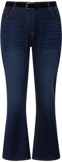 Ulla Popken Marie Fit Bootcut Stretch Jeans Blue Denim - Džíny & Kalhoty ve Velkých Velikostech – Plus Size - 