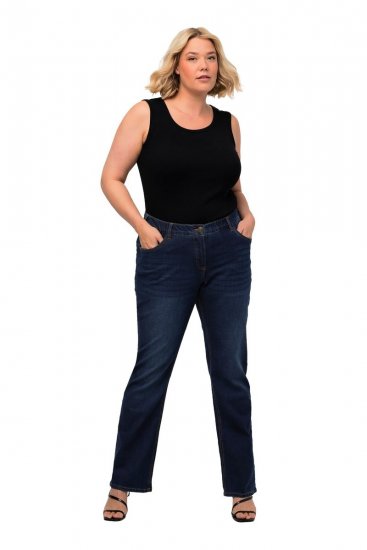 Ulla Popken Marie Fit Bootcut Stretch Jeans Blue Denim - Ulla Popken - Ulla Popken plus size oblečení