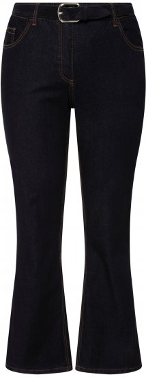 Ulla Popken Marie Fit Bootcut Stretch Jeans Dark Blue Denim - Džíny & Kalhoty ve Velkých Velikostech – Plus Size - 