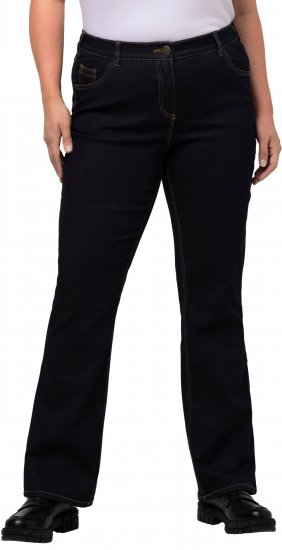 Ulla Popken Marie Fit Bootcut Stretch Jeans Dark Blue Denim - Džíny & Kalhoty ve Velkých Velikostech – Plus Size - 