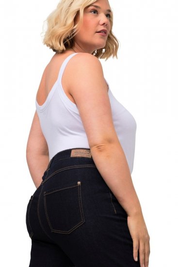 Ulla Popken Marie Fit Bootcut Stretch Jeans Dark Blue Denim - Ulla Popken - Ulla Popken plus size oblečení
