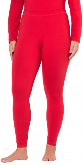 Ulla Popken Quick Dry Moisture Wicking Stretch Ski Leggings Salsa Red - Džíny & Kalhoty ve Velkých Velikostech – Plus Size - 