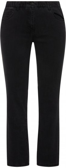 Ulla Popken Stretch Sarah Fit Skinny Jeans Black - Džíny & Kalhoty ve Velkých Velikostech – Plus Size - 