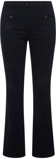 Ulla Popken Basic Mony Tapered Leg Stretch Pants Navy - Džíny & Kalhoty ve Velkých Velikostech – Plus Size - 