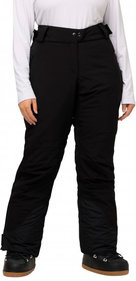 Ulla Popken HYPRAR Triple Function Ski Pants Black - Džíny & Kalhoty ve Velkých Velikostech – Plus Size - 