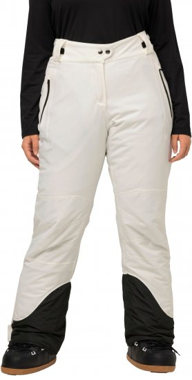 Ulla Popken HYPRAR Triple Function Ski Pants Snow White - Džíny & Kalhoty ve Velkých Velikostech – Plus Size - 
