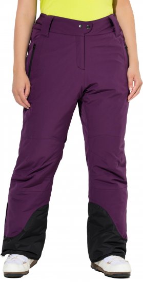 Ulla Popken HYPRAR Triple Function Ski Pants Grape Red - Džíny & Kalhoty ve Velkých Velikostech – Plus Size - 