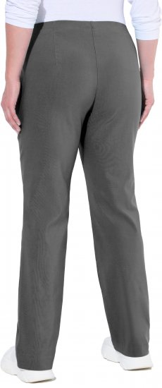 Ulla Popken Bengaline Elastic Waist Thermal Pants Graphite Grey - Džíny & Kalhoty ve Velkých Velikostech – Plus Size - 