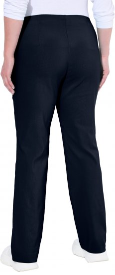 Ulla Popken Bengaline Elastic Waist Thermal Pants Navy - Džíny & Kalhoty ve Velkých Velikostech – Plus Size - 