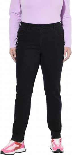 Ulla Popken Stretch Fit Jeans Black - Džíny & Kalhoty ve Velkých Velikostech – Plus Size - 
