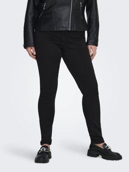 Only Carmakoma Storm Life Skinny Fit jeans Black - Džíny - 