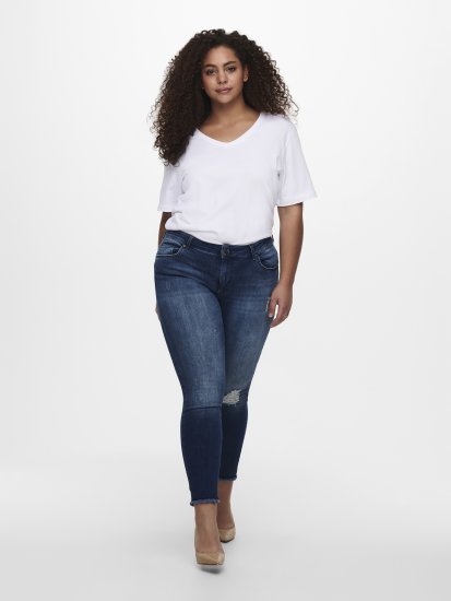 Only Carmakoma Willy Skinny Fit Jeans Blue - Džíny - 