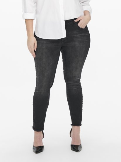 Only Carmakoma Willy Skinny Fit Jeans Black - Džíny - 