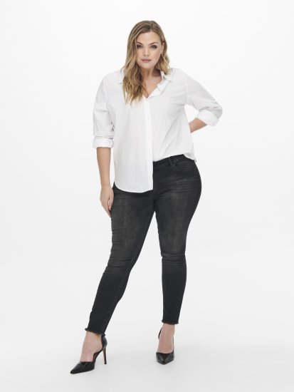 Only Carmakoma Willy Skinny Fit Jeans Black - Džíny - 