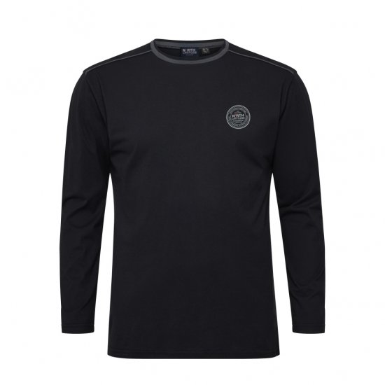 North Latitude Py Jersey O-Neck Long Sleeve Black - Trička s dlouhým rukávem - Trička s dlouhým rukávem - 2XL-8XL