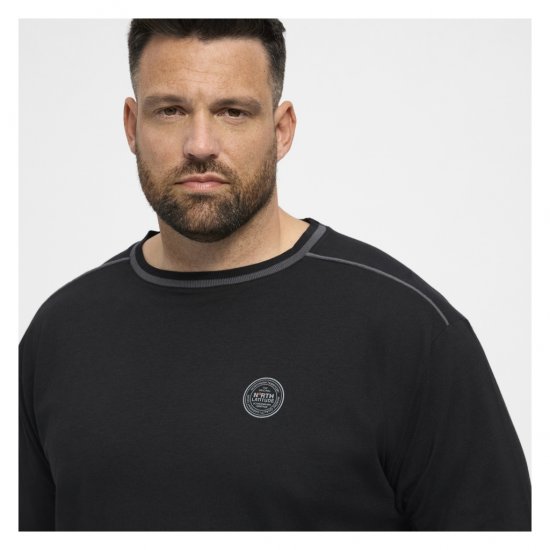 North Latitude Py Jersey O-Neck Long Sleeve Black - Trička s dlouhým rukávem - Trička s dlouhým rukávem - 2XL-8XL