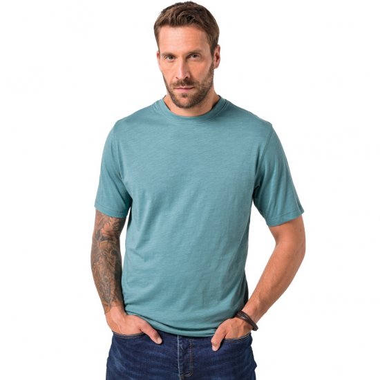 JP1880 T-Shirt Short Sleeve Soft Jersey Turquoise - Trička - Trička nadměrné velikosti - 2XL-14XL