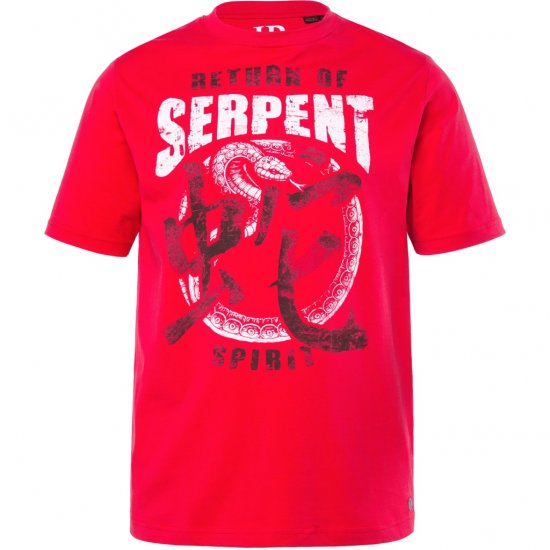 JP1880 T-Shirt Short Sleeve Serpent Red - Trička - Trička nadměrné velikosti - 2XL-14XL