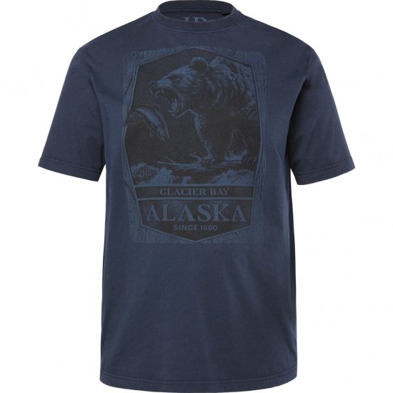 JP1880 T-Shirt Short Sleeve Alaska Navy - Trička - Trička nadměrné velikosti - 2XL-14XL