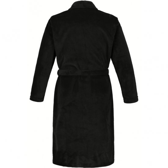 JP1880 Bathrobe with Spacious Patch Pockets Black - Spodní prádlo - Spodní Prádlo Nadměrné Velikosti 2XL-8XL