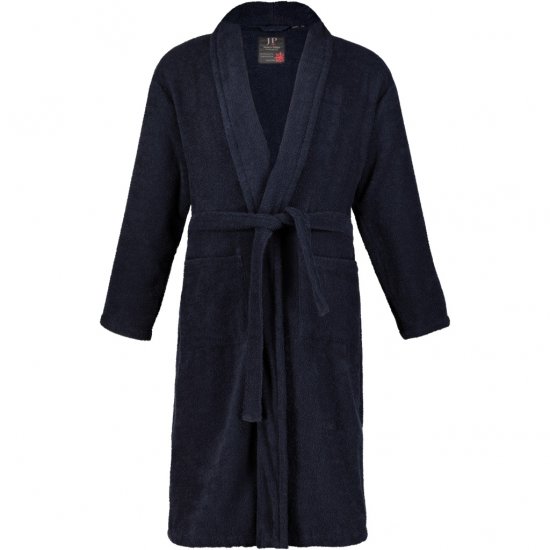 JP1880 Bathrobe Extra Soft Terry Cloth Dark Navy - Spodní prádlo - Spodní Prádlo Nadměrné Velikosti 2XL-8XL