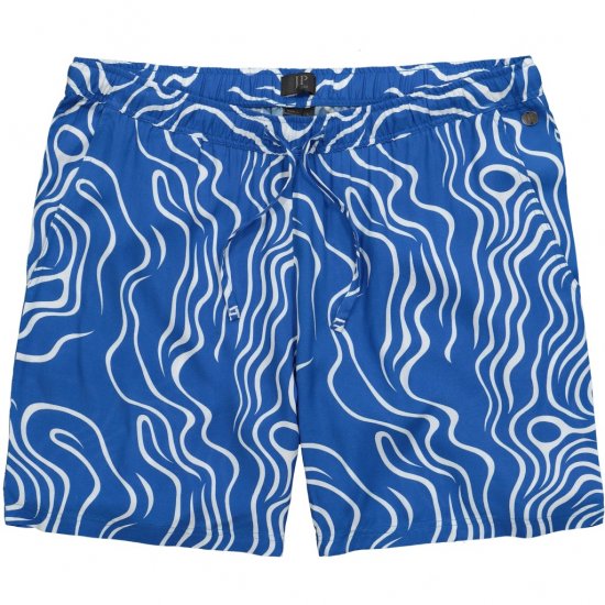 JP1880 Bermuda Shorts All-over Print Royal Blue - Šortky - Šortky Nadměrné Velikosti W40-W60
