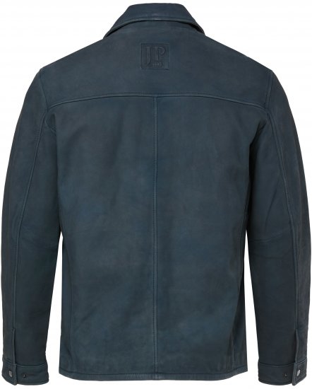 JP1880 Fine Lamb Leather Jacket Deep Sea Blue - Bundy - Bundy Nadměrné Velikosti - 2XL-8XL