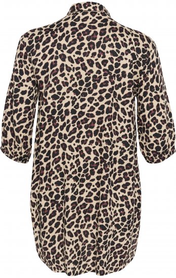 Kaffe Curve Sonna Košile Leopardí Potisk - Halenky & tuniky - 