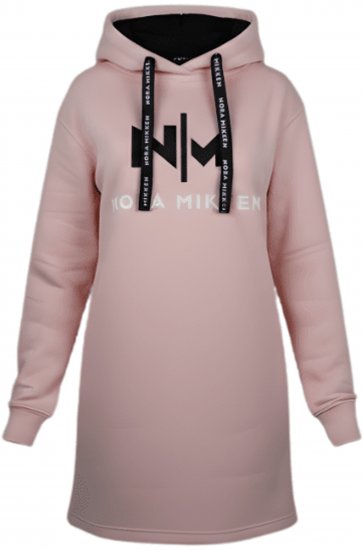 Nora Mikken KADRI Long Hoodie PINK - Mikiny & mikiny s kapucí - 