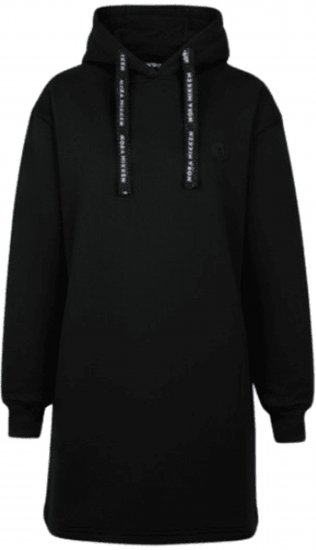 Nora Mikken KRISTINA Long Hoodie Black - Mikiny & mikiny s kapucí - 