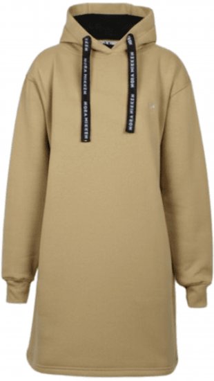 Nora Mikken KRISTINA Long Hoodie Camel - Mikiny & mikiny s kapucí - 