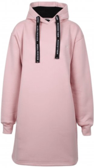 Nora Mikken KRISTINA Long Hoodie Pink - Mikiny & mikiny s kapucí - 