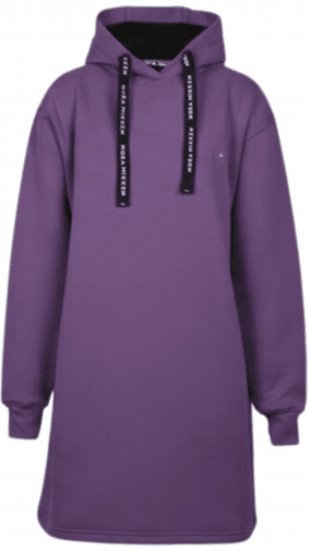 Nora Mikken KRISTINA Long Hoodie Purple - Mikiny & mikiny s kapucí - 
