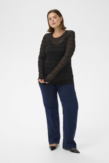 Kaffe Curve Hanna Lace Long Sleeve T-Shirt - Trička s dlouhým rukávem - 