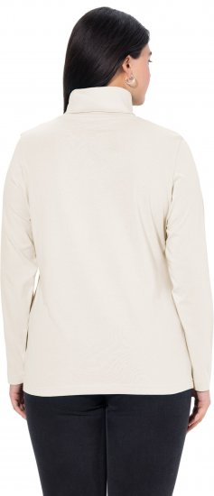 Ulla Popken Basic Long Sleeve Slim Fit Turtleneck Natural - Mikiny & mikiny s kapucí - 